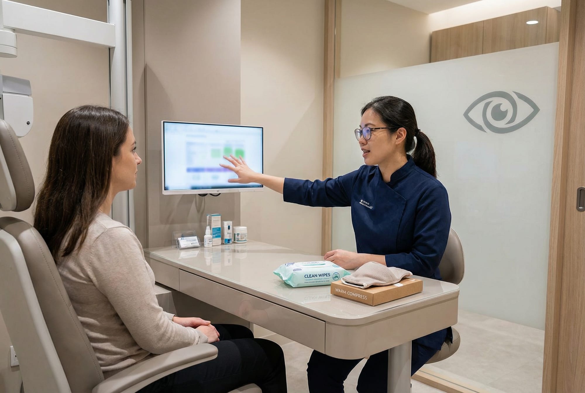 Dry eye assessment consultation.